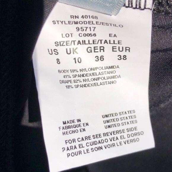 NEW MAGICSUIT Black Swimsuit Style #95717 Built In Bra Shoulder Straps - Size 8 - Picture 6 of 7